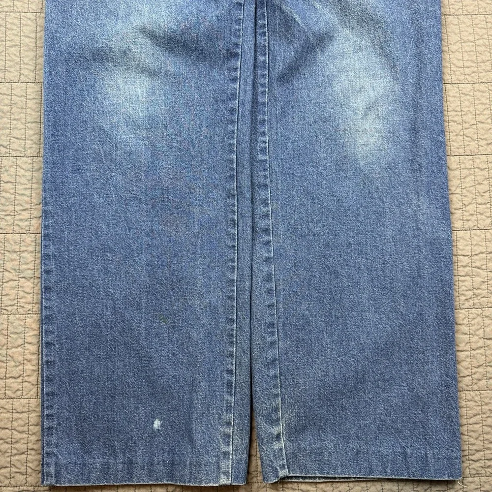 Vtg LL Bean Jeans Men's 36x34 (32x31) Blue‎ Denim Straight Leg Union Made In USA